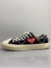 画像：ローカットスニーカー/27cm/BLK/キャンバス/踵削れ有/状態考慮