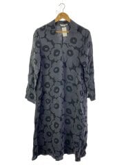 画像：長袖ワンピース/36/--/BLK/花柄/52243-1-92619