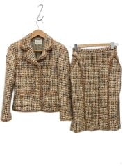 画像：セットアップ/S/ウール/マルチカラー/PO224FJ11/PO224FS19/ツイード/金ボタン/ピンクハウ