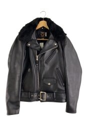 画像：ダブルライダースジャケット/36/牛革/BLK/無地/7164