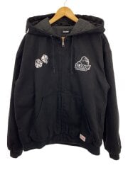 画像：DICE HOODED WORK JACKET/ブルゾン/L/ポリエステル/BLK/101241021001