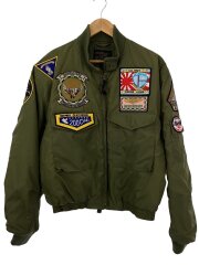 画像：WEPJACKETワッペンカスタム/GRIPPERジップジャケット/XL/ナイロン/GRN/NIC-18342C