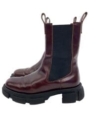 画像：MANA マナ/厚底サイドゴアブーツ/38/BRW/518029