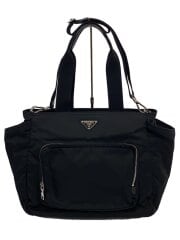 画像：PRADA プラダ/ベビーバッグ/ナイロン/BLK/無地/1BG102