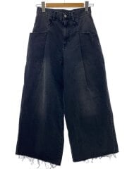 画像：ストレートパンツ/38/コットン/BLK/GAS-04120-A