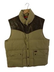 画像：ダウンベスト/L/コットン/BEG/無地