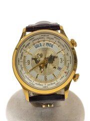 画像：クォーツ腕時計/アナログ/WHT/BRW/G11004