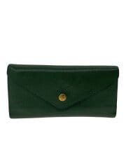 画像：長財布/レザー/GRN/無地/メンズ