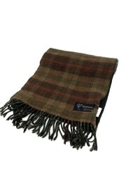 画像：マフラー/カシミア/BRW/チェック/メンズ