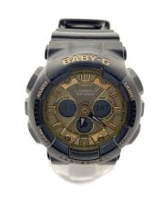 画像：腕時計/デジタル/--/GLD/BLK/BA-130