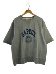 画像：SAPEur/スウェット/XL/コットン/GRY/プリント/A0025-417