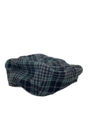 画像：ベレー帽/--/ウール/BLK/チェック/メンズ/JUN01767