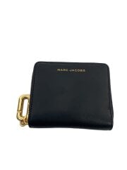 画像：2つ折り財布/レザー/BLK/レディース
