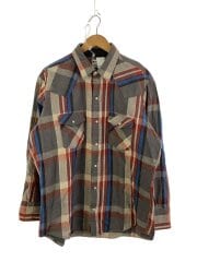 画像：ネルシャツ/LL/コットン/マルチカラー/ストライプ