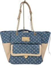 画像：トートバッグ/デニム/NVY/総柄/8100-0224