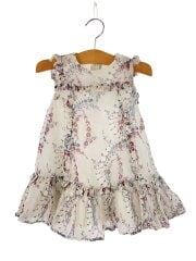 画像：ワンピース/--/シルク/WHT/総柄/BKUXV051001