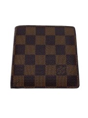 画像：ポルト・フォイユ・マルコ_ダミエ・エベヌ/PVC/BRW/レディース