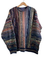 画像：ニット・セーター(厚手)/XXL/コットン/マルチカラー/無地