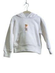 画像：パーカー/90cm/コットン/WHT/無地