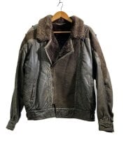 画像：SHEARLING/レザージャケット・ブルゾン/52/レザー/BRW/無地//