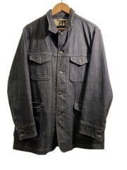 画像：Gジャン/L/コットン/BLK/無地/BBP72-804-09