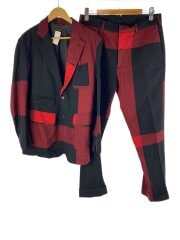 画像：セットアップ/--/ウール/RED