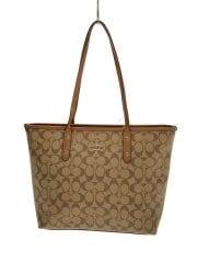 画像：トートバッグ_シグネチャー/PVC/BRW/総柄