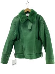 画像：ダブルライダースジャケット/48/レザー/GRN/bmjg002f21lea001