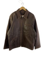 画像：レザージャケット・ブルゾン/XL/レザー/ブラウン/RAMSKIN