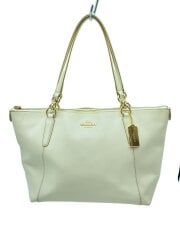 画像：トートバッグ_オールレザー/レザー/ホワイト/AVA TOTE