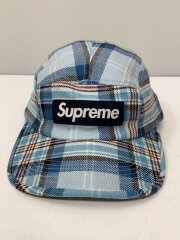 画像：キャップ/--/ウール/BLU/チェック/メンズ/LOCHCARRON camp cap