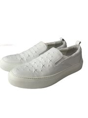 画像：ローカットスニーカー/43/WHT/レザー/スター/スタッズ