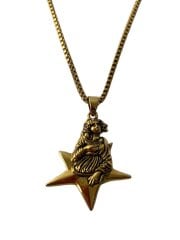 画像：ネックレス/メッキ/GLD/トップ有/×SMASHING PUMPKINS/STAR GIRL PENDANT