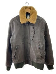 画像：ジャケット/L/山羊革/BRW/無地/D13984-B513-224