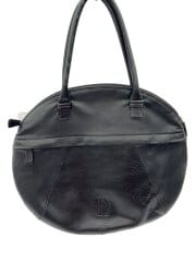 画像：NAKAZAWA/中澤鞄/ハンドバッグ/レザー/BLK/無地/表面擦れ有