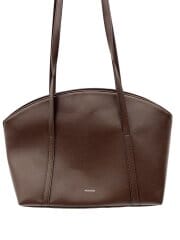 画像：MONOROW/トートバッグ/レザー/BRW/無地