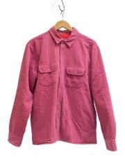 画像：長袖シャツ/M/コットン/PNK