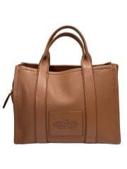 画像：トートバッグ/レザー/BRW/無地