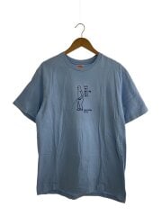 画像：Tシャツ/L/コットン/BLU/プリント
