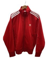 画像：ジャケット/L/ポリエステル/RED/ストライプ/IJ7060