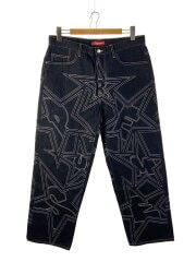 画像：ボトム/34/コットン/IDG/25SS/Stars Topstitch Baggy Jean