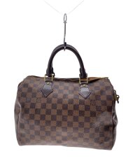 画像：1)スピーディ30_ダミエ・エベヌ/PVC/BRW/総柄