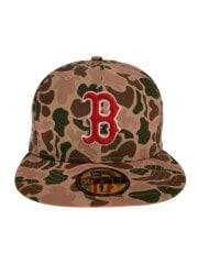 画像：59FIFTY/レッドソックス/キャップ/7 1/2/ポリエステル/ベージュ/カモフラ/メンズ