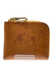 画像：SMALL ROUND WALLET/2つ折り財布/レザー/キャメル/無地/メンズ//