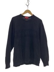 画像：22SS/Tonal Paneled Sweater/ニット・セーター(厚手)/M/コットン/BLK