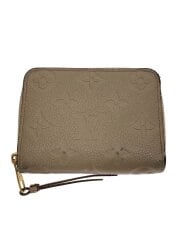 画像：ジッピー・コインパース_モノグラム・アンプラント/牛革/BEG/レディース