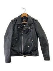 画像：シングルライダースジャケット/38/牛革/BLK/7164