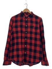 画像：ネルシャツ/XL/コットン/RED/チェック