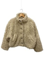 画像：プードルファーブルゾン/FREE/ポリエステル/BEG/無地/246-316A3358