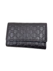 画像：キーケース_グッチシマ/レザー/BRW/メンズ